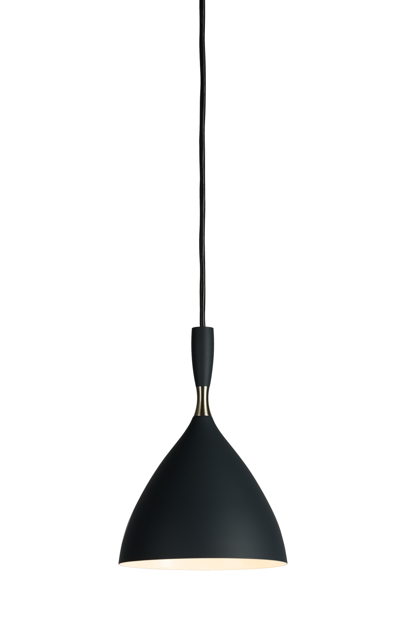 Schwarze Dokka Pendelleuchte von Northern, moderne Hängelampe für Wohnzimmer und Esszimmer, skandinavisches Design.