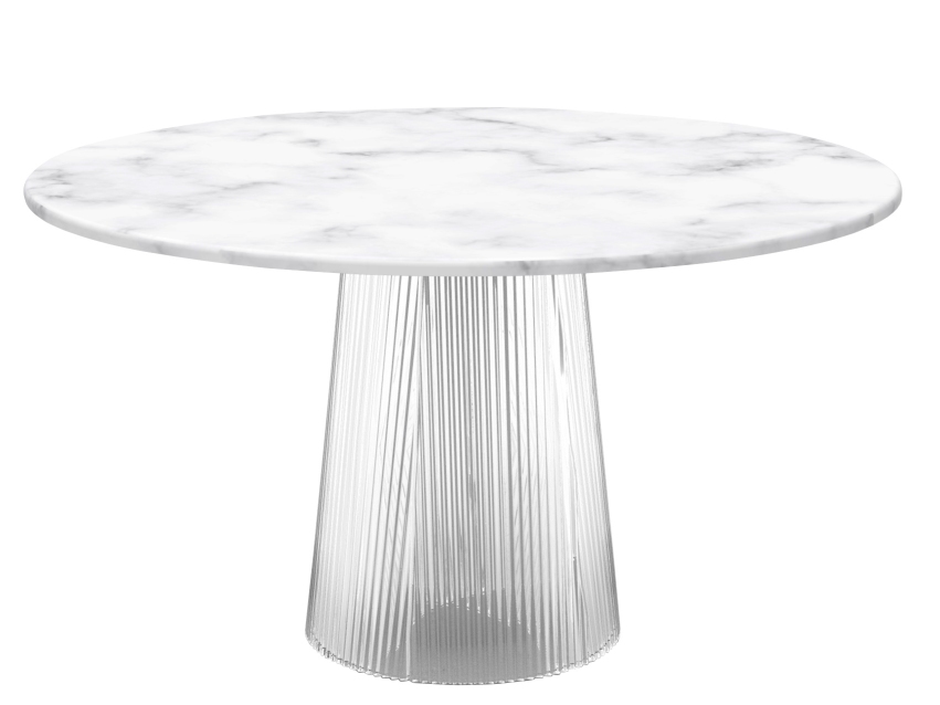 Bent Dining Table Medium Table a manger Pulpo Blanc