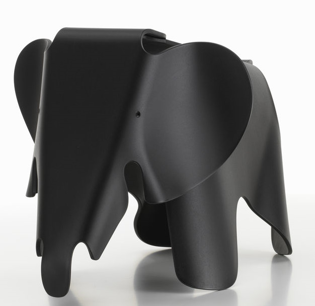 Eames Elephant tabouret RE Vitra noir profond