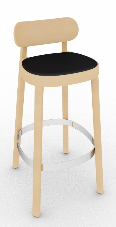 Chaise en bois / Tabouret de bar 118 SPHT Thonet