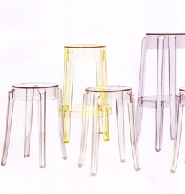 Charles Ghost tabouret set de 2 Kartell
