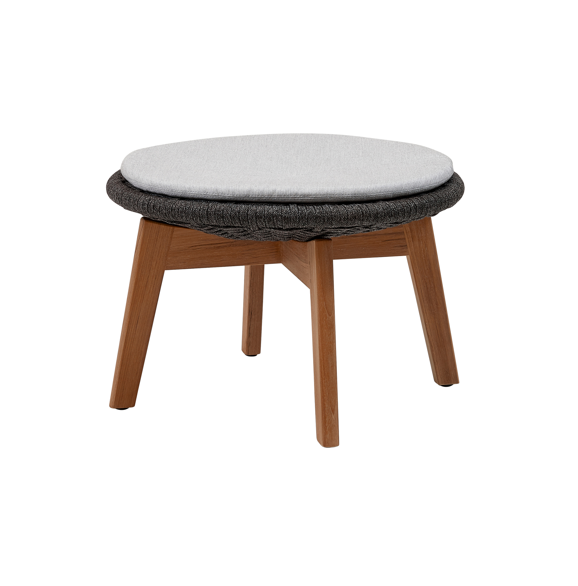 Peacock Outdoor Tabouret avec Coussin Cane-Line