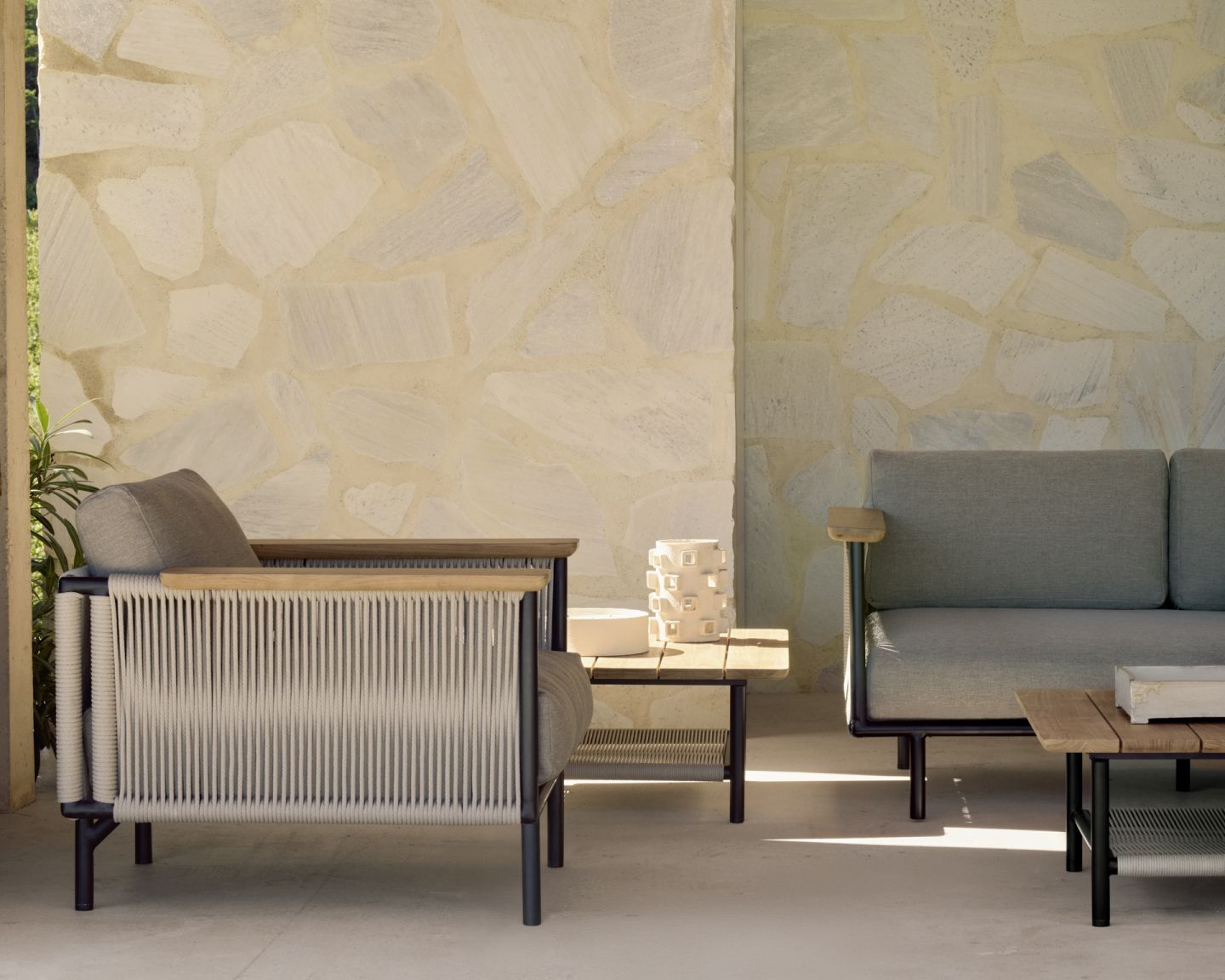 Corbey fauteuil de détente extérieur aluminium Ethnicraft
