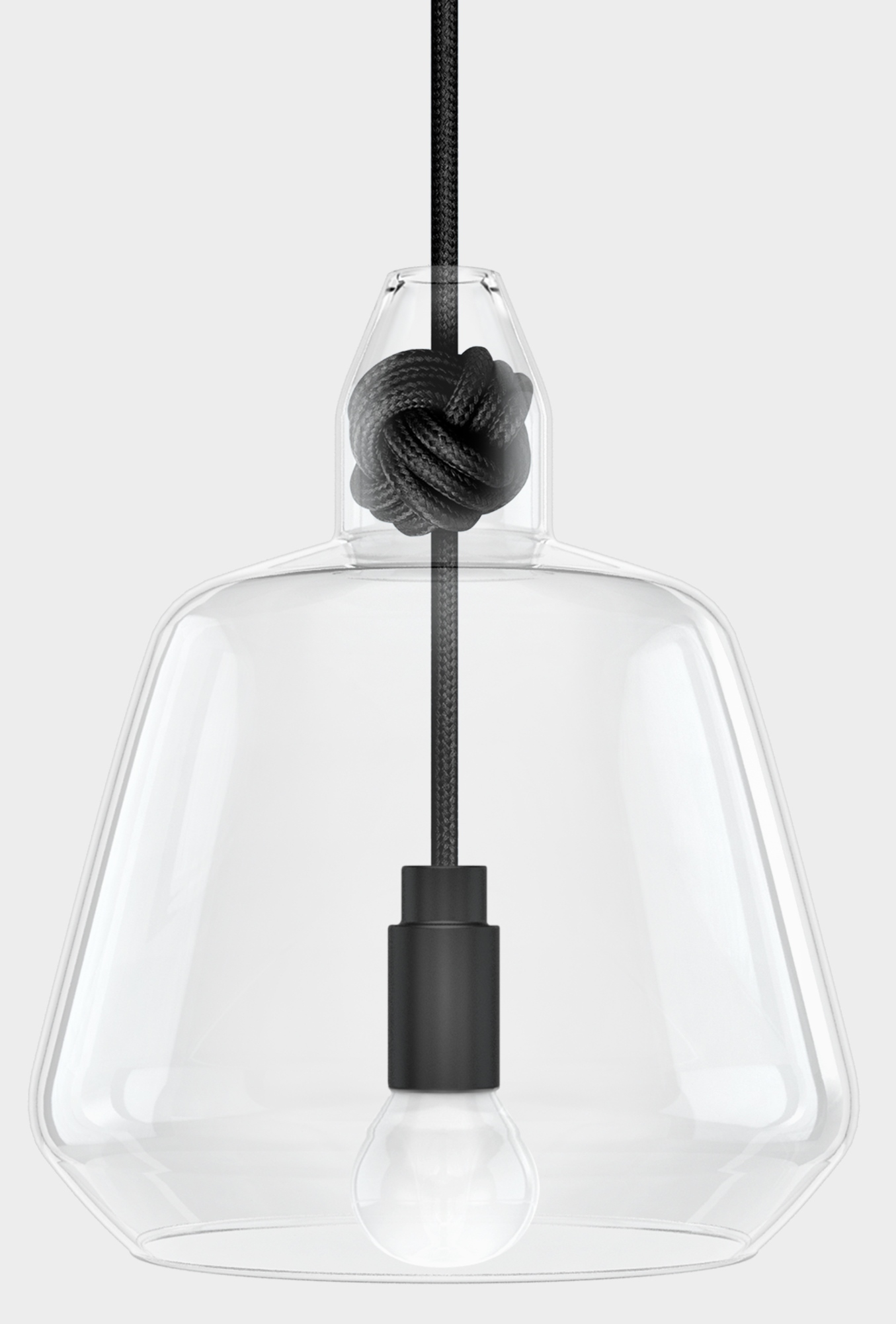 Knot lamp large Pendelleuchte Vitamin-mittelblau