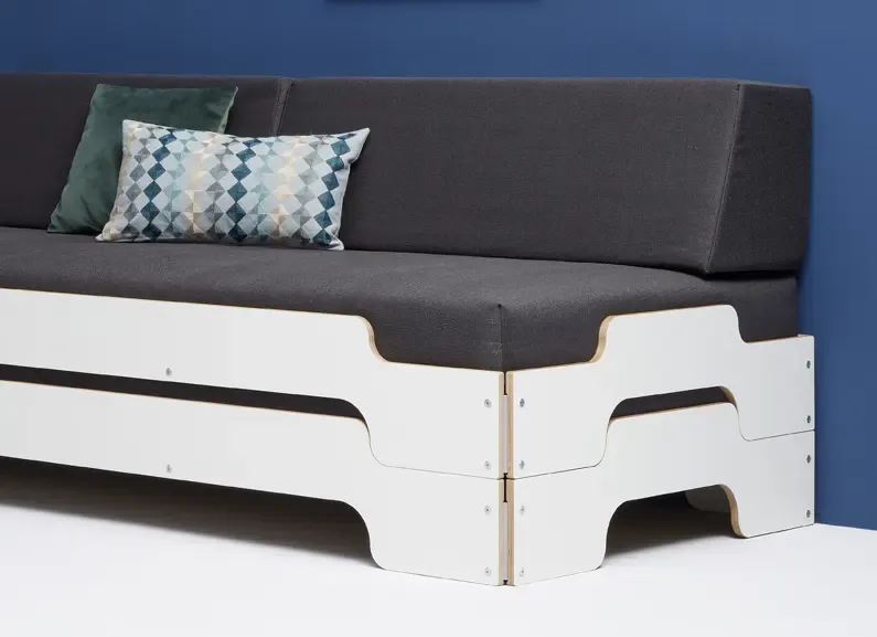 Coussin de dos carré pour chaise longue empilable Müller Small Living