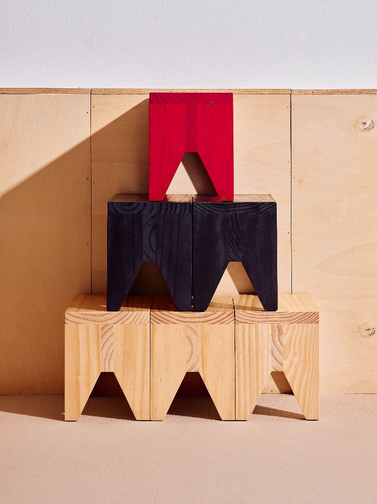 Manolito Stool Short Small Tabouret Hay