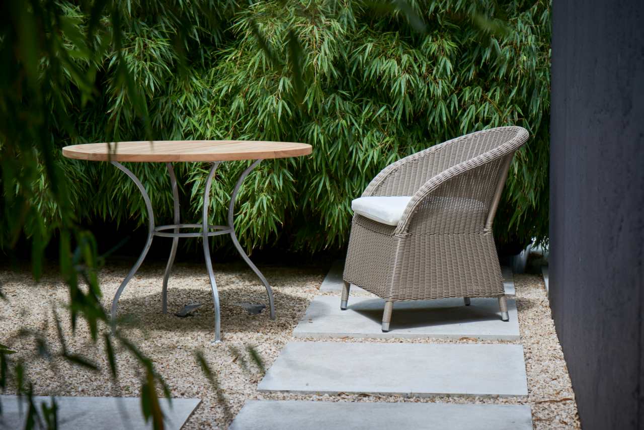 Coussin d'assise Blanc pour fauteuil Romantik Outdoor Jan Kurtz