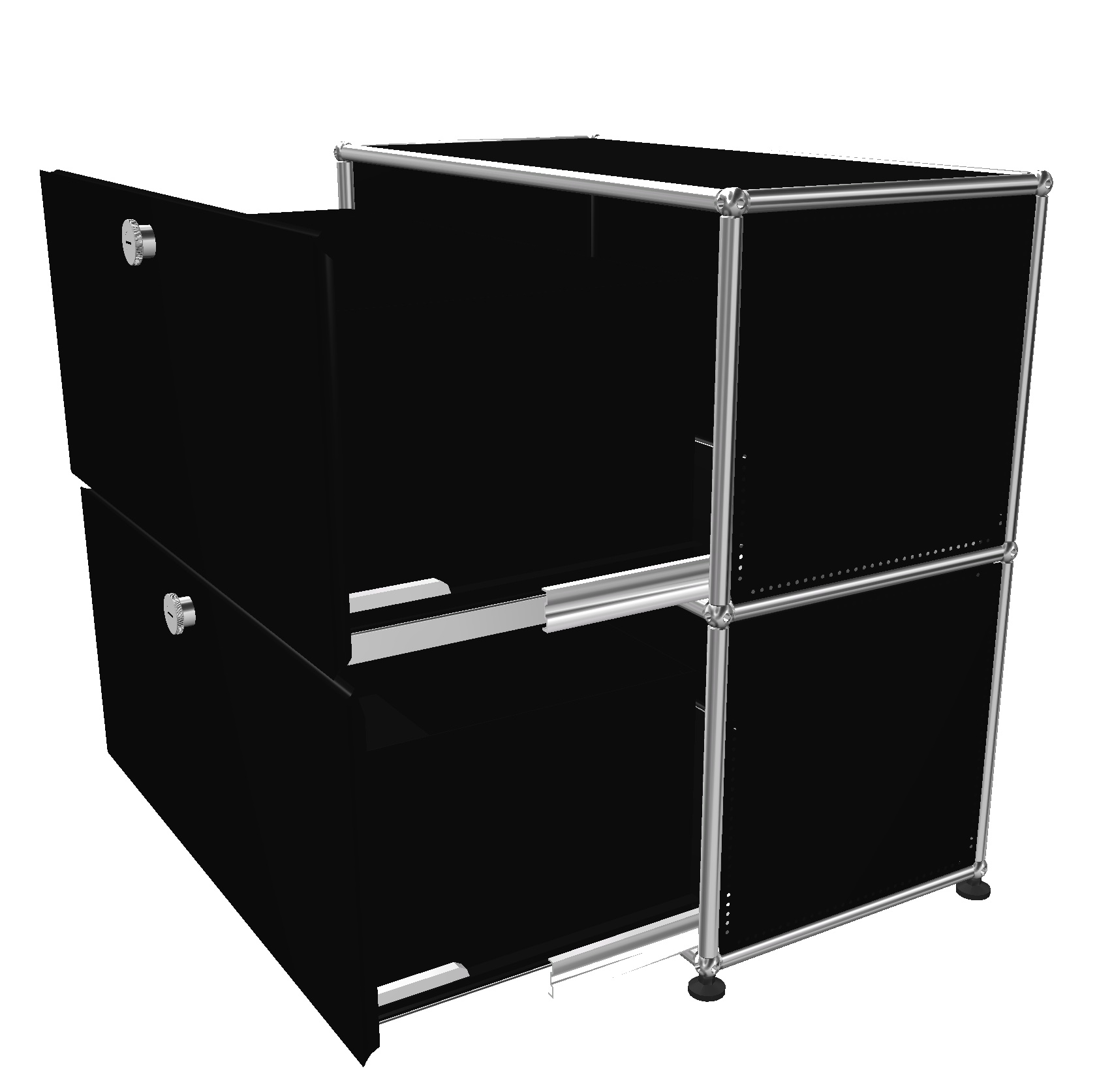 USM Haller Sideboard 2 Drawers Noir graphite - FAST DELIVERY     
