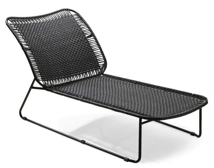 Cielo Lounge Chair low Chaise Lounge basse Outdoor ames Noir - Noir
