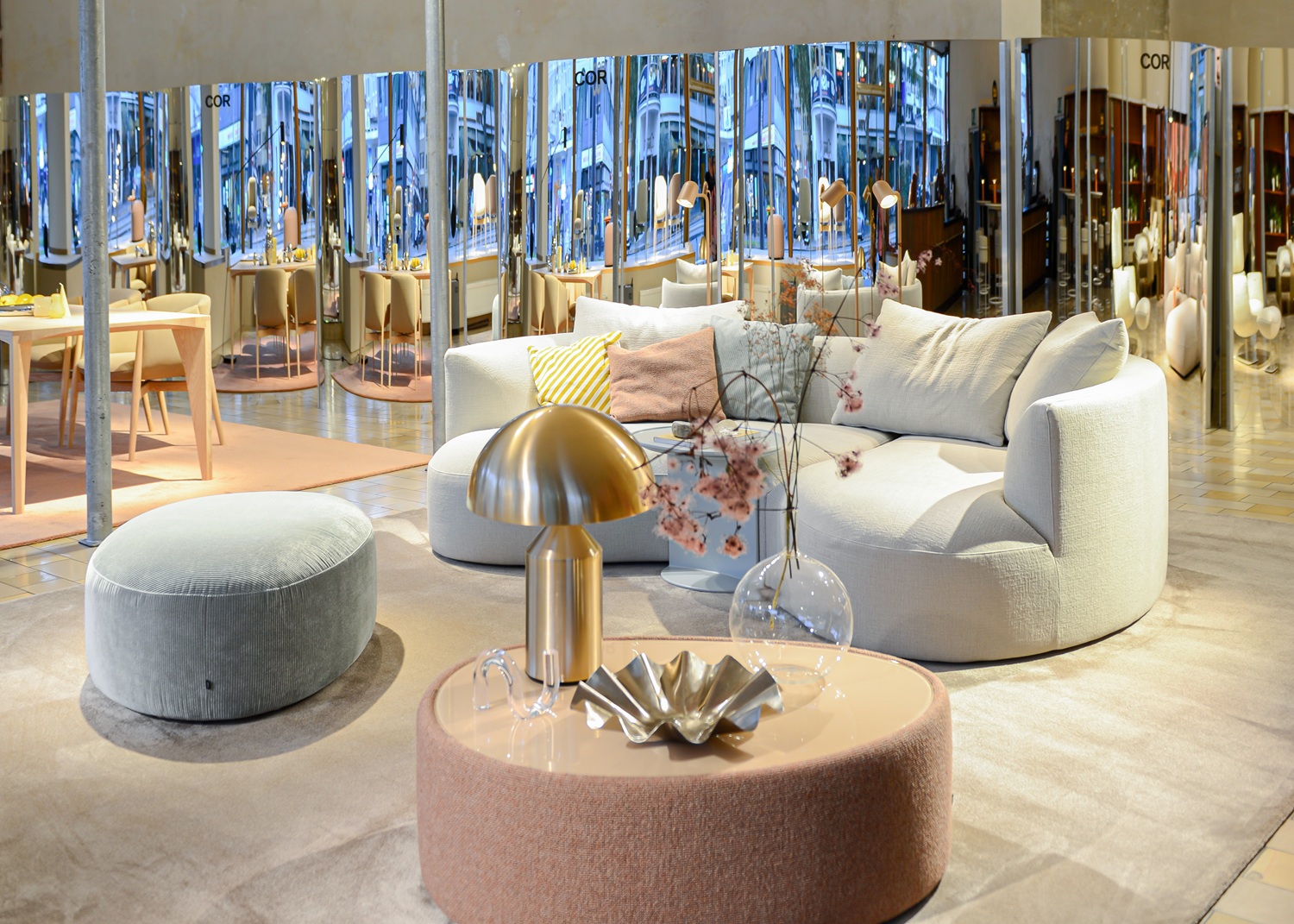 Canapé Siwa petit avec chaise longue Cor