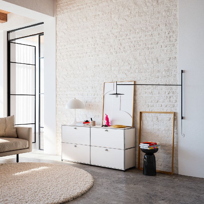 USM Haller Sideboard E2 buffet avec 4 portes pliantes