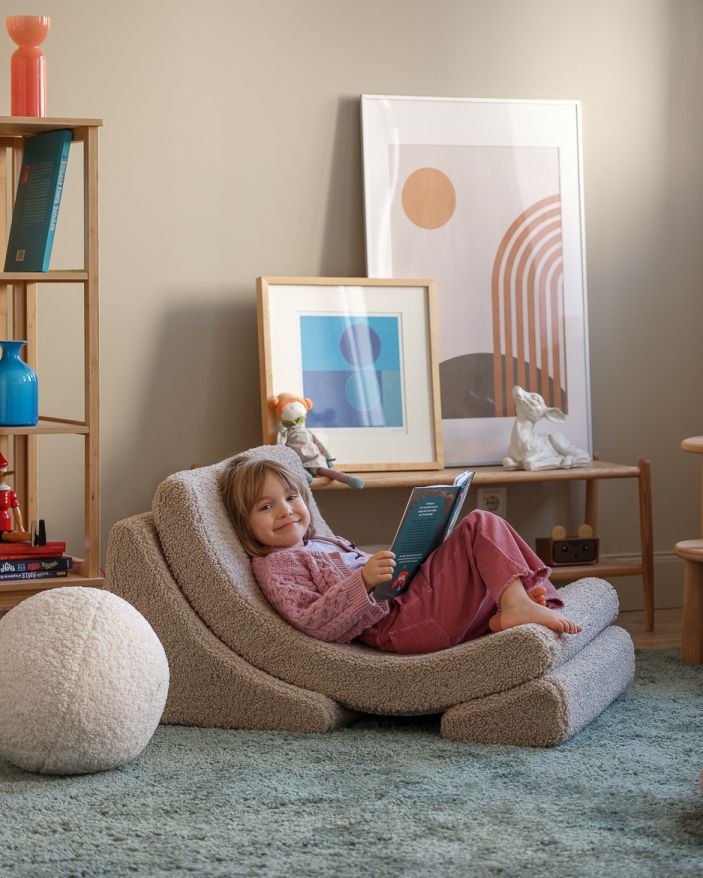 Lune Fauteuil pour enfants Tissu Teddy Wigiwama
