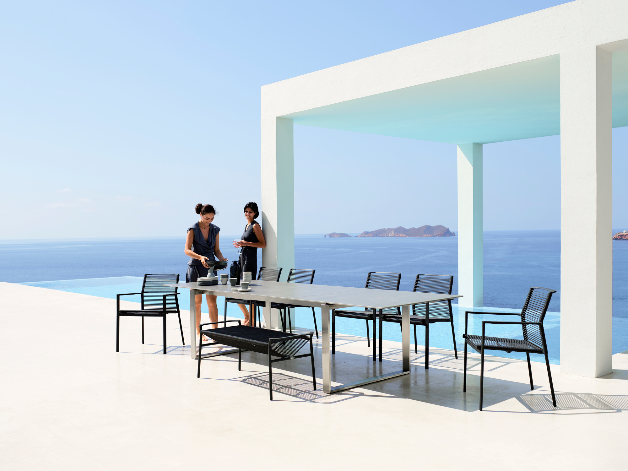 Edge Outdoor Chaise empilable Cane-Line
