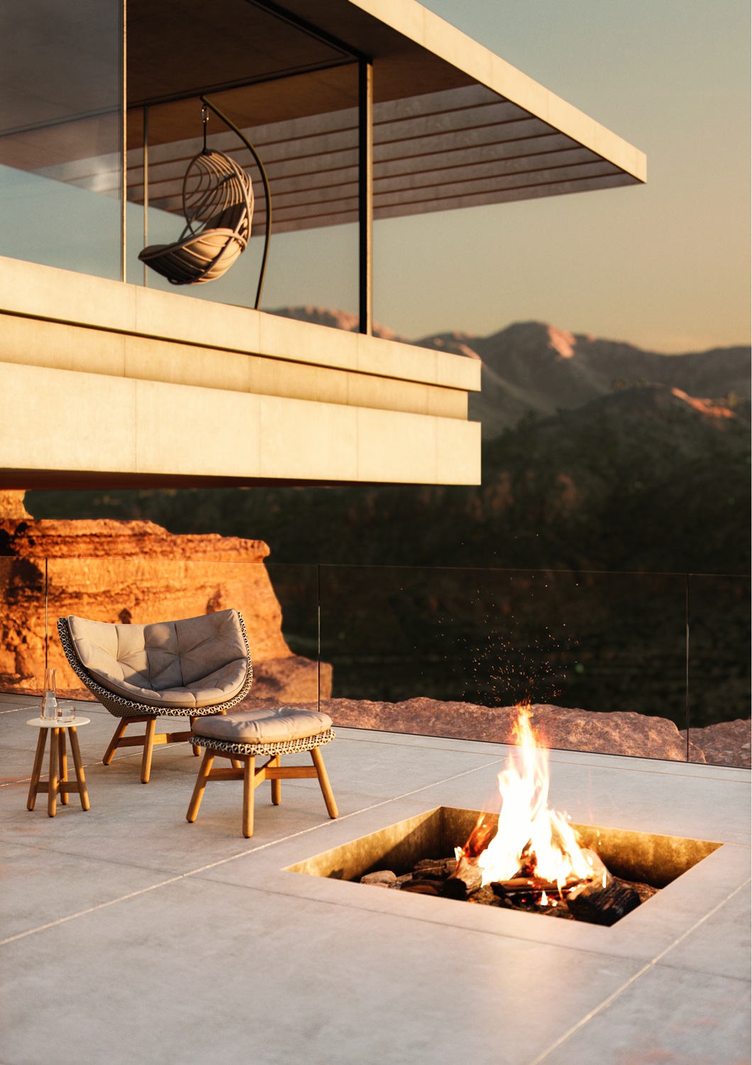 Mbrace Outdoor Club Chair Chaise Dedon