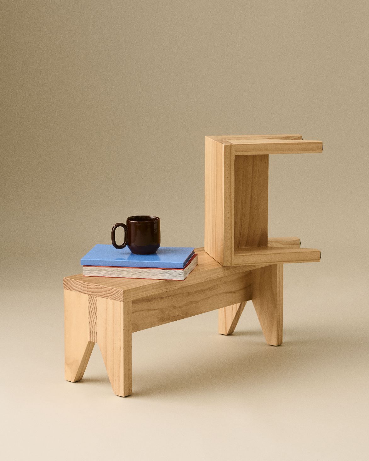 Manolito Stool Long Tabouret Naturel Hay