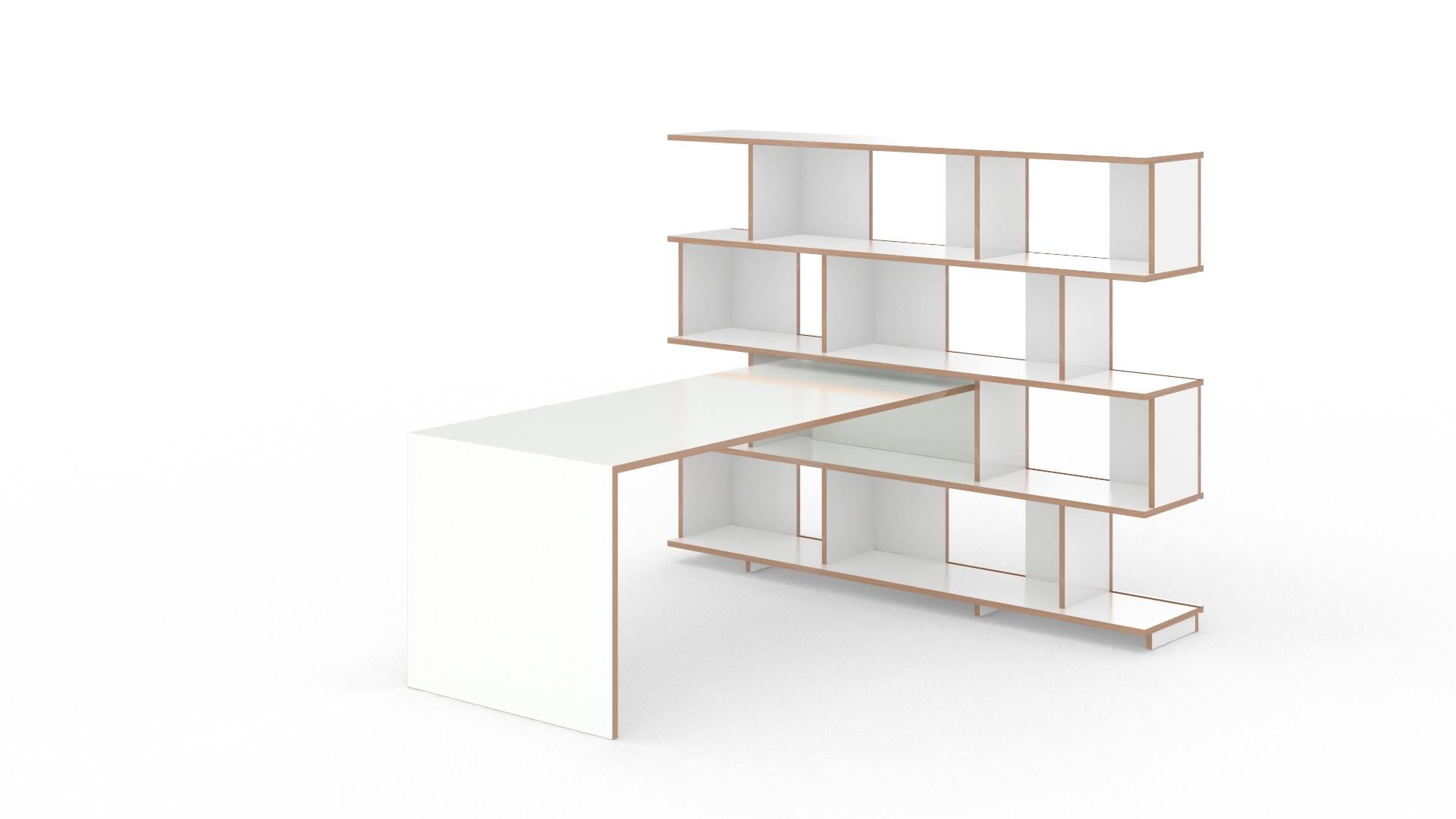 Anstell table pour Stell étagère Tojo