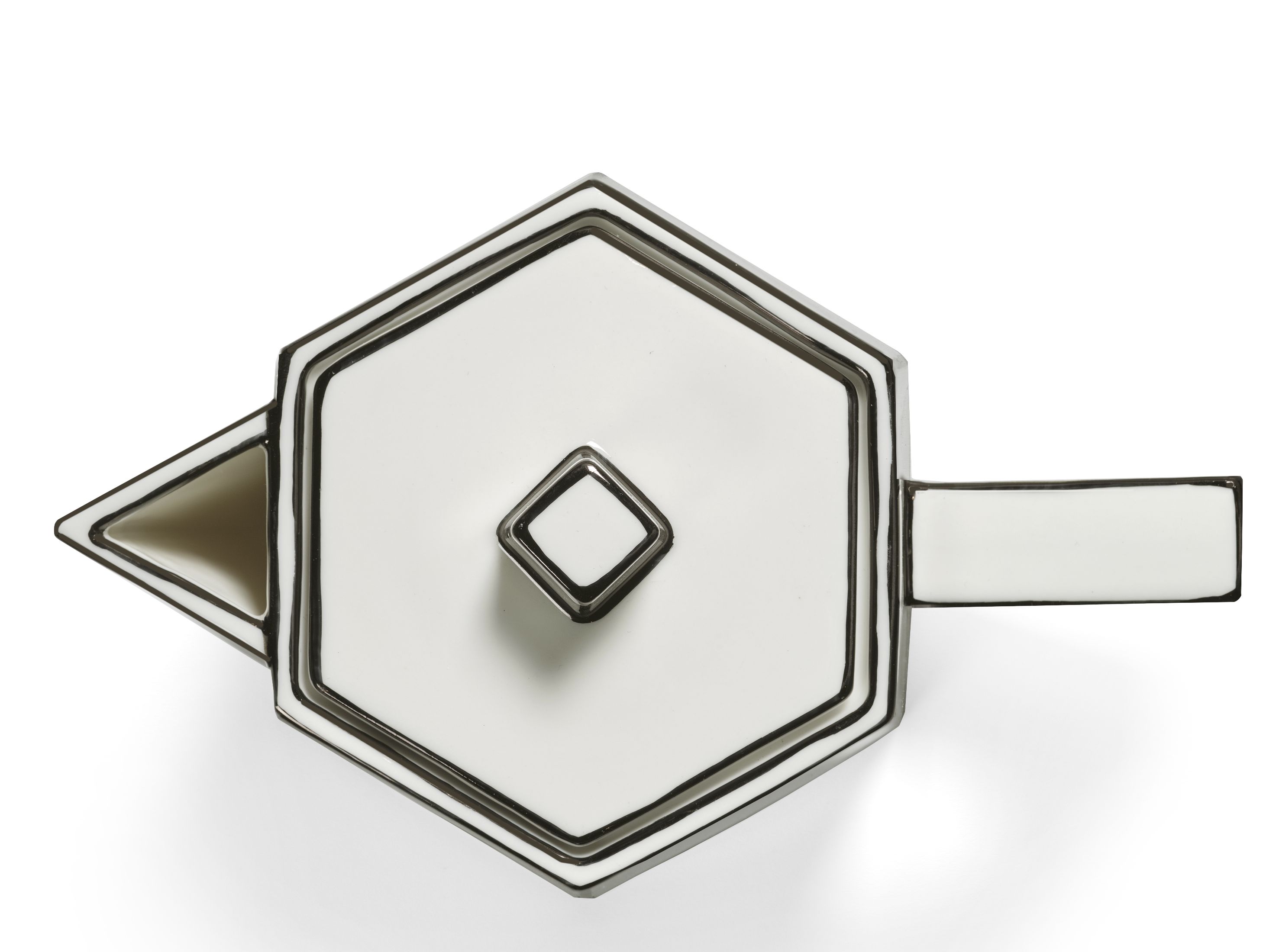 Théière blanche/noire Carte Blanche Serax 