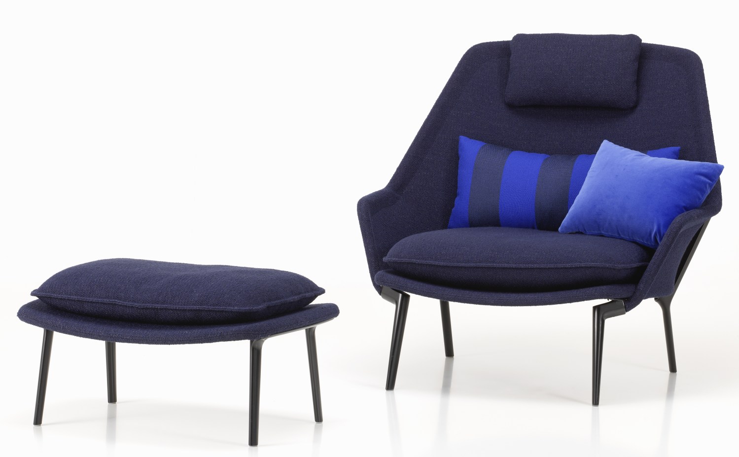 Slow Chair & Ottoman Fauteuil en tissu Vitra 