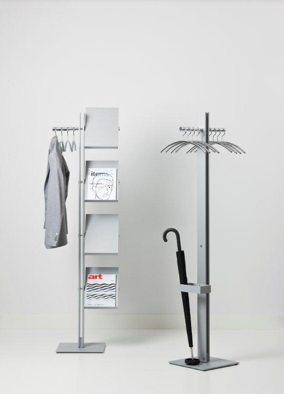 Standfree B porte-mateau avec rangement de brochures