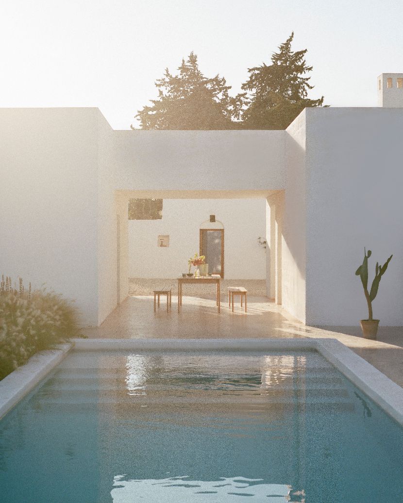 Assemble Bench Banc Teck Outdoor Muuto