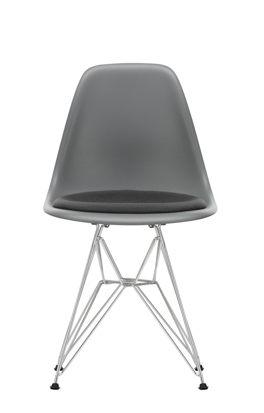 Eames Plastic Side Chair DSR chaise avec coussin d'assise Vitra