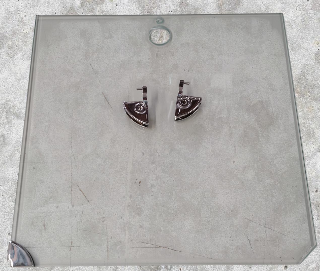 USM Haller 1x porte en verre avec kit de charnière chromé pièces de rechange OFFRE SPECIALE