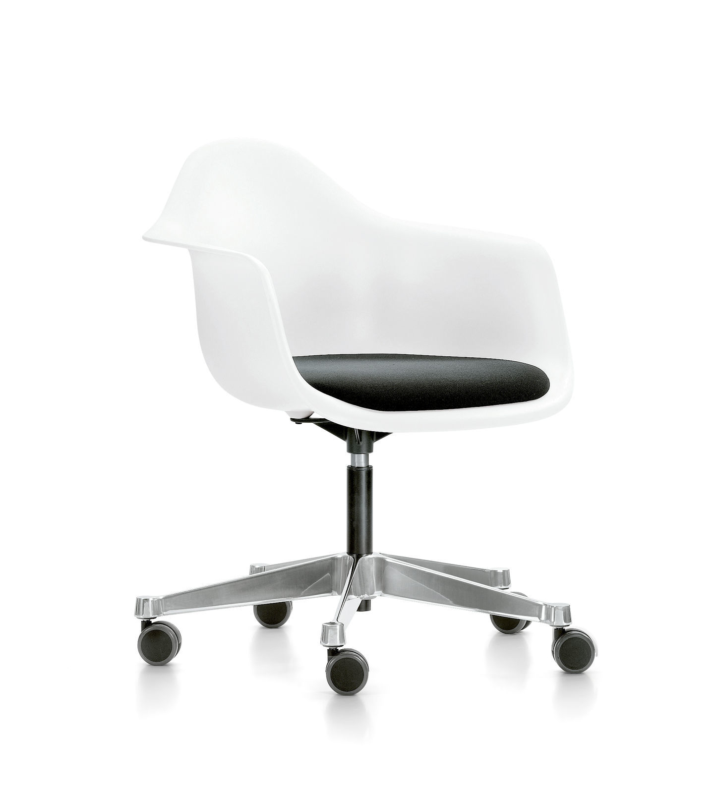 Eames Plastic Arm Chair PACC avec coussin d'assise Vitra