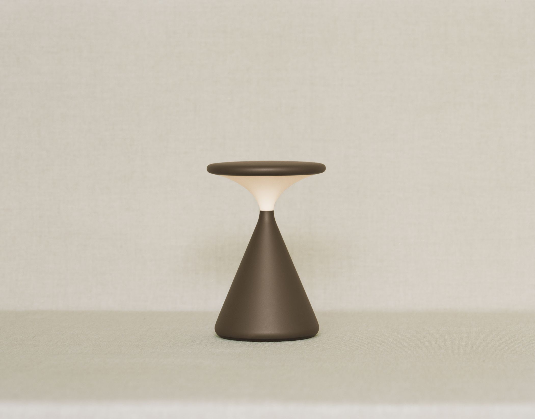 Salt Lampe à batterie / lampe de table Chocolate Grau