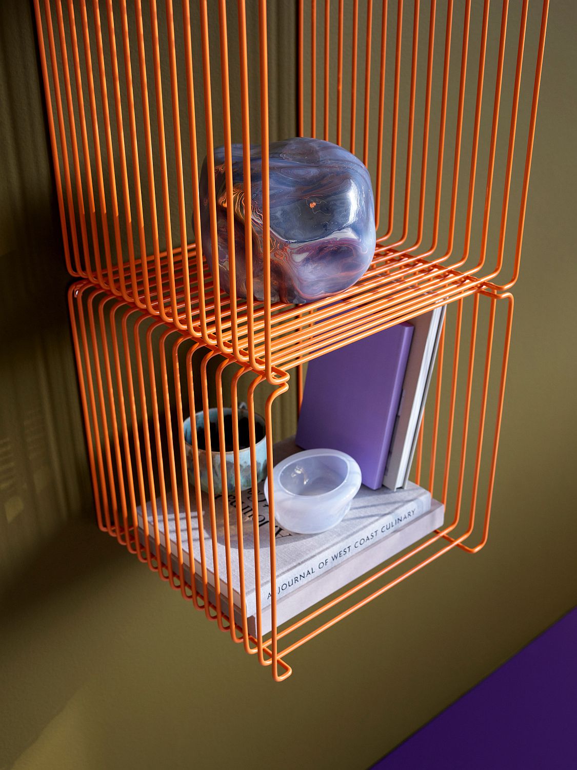Panton Wire Cube Single étagère Tangerine LIMITED EDITION Montana