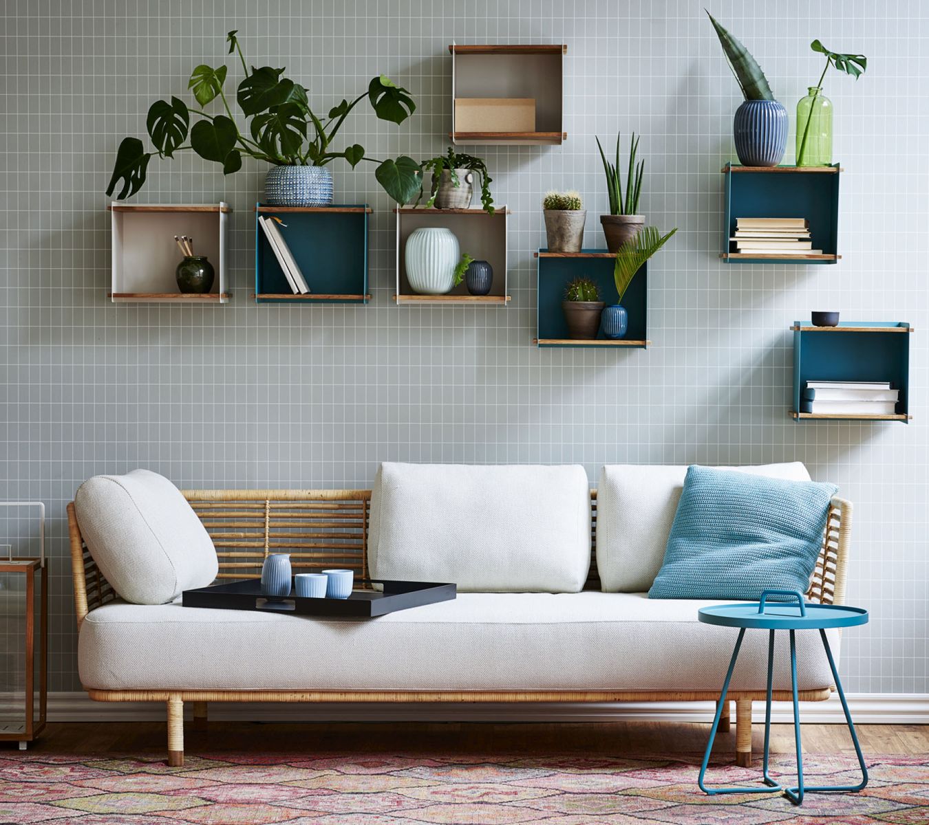 Box Wall (support mural inclus) aqua Cane-Line