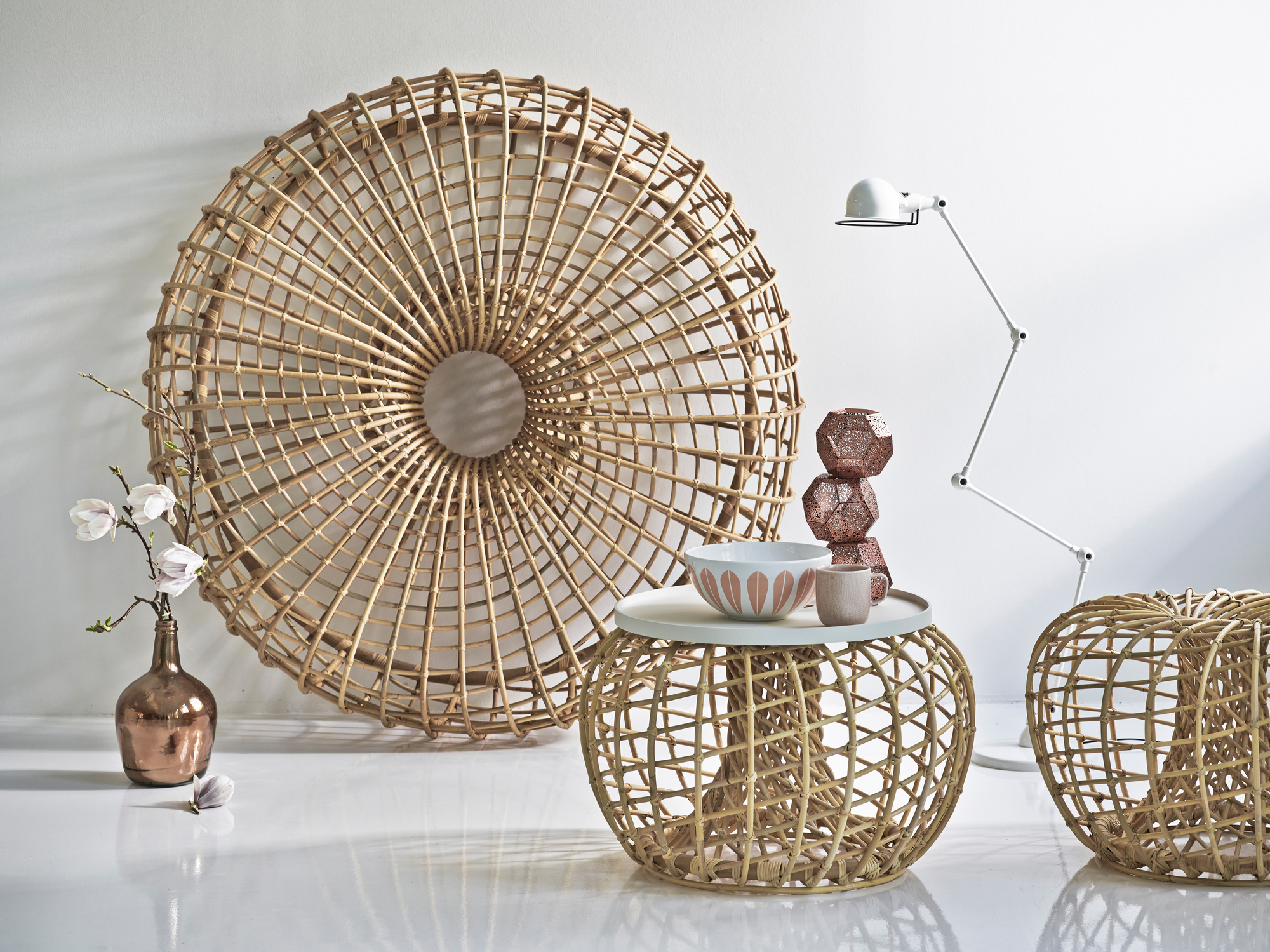 Nest Indoor Tabouret Cane-Line