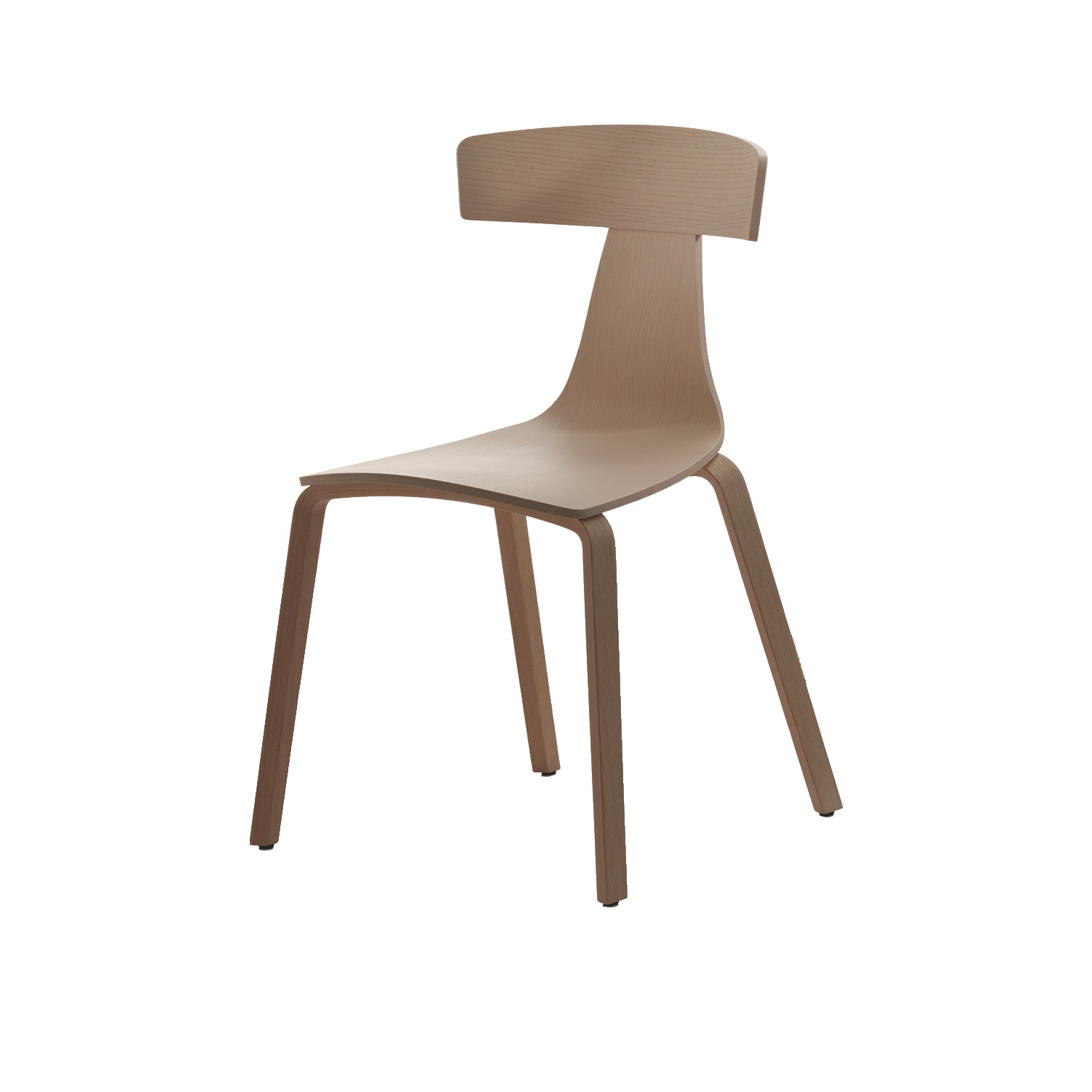 Chaise en bois Remo frêne craie Plank Chaise en bois Remo frêne craie Plank