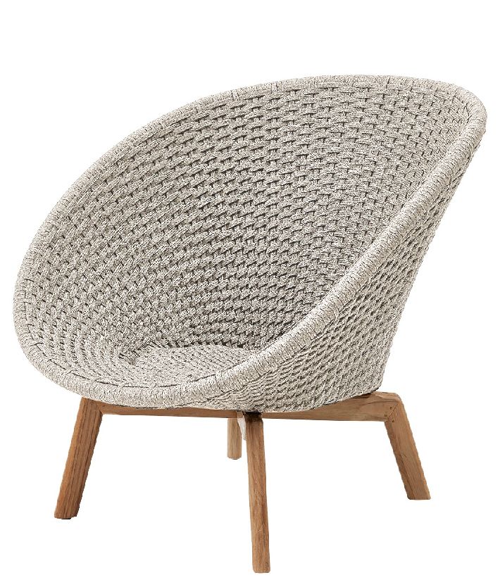 Peacock Outdoor Fauteuil lounge Rope Cane-Line Sable