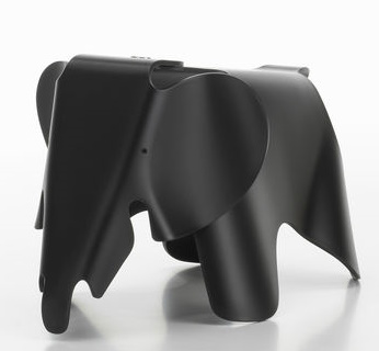 Eames Elephant Small petite RE Vitra noir profond