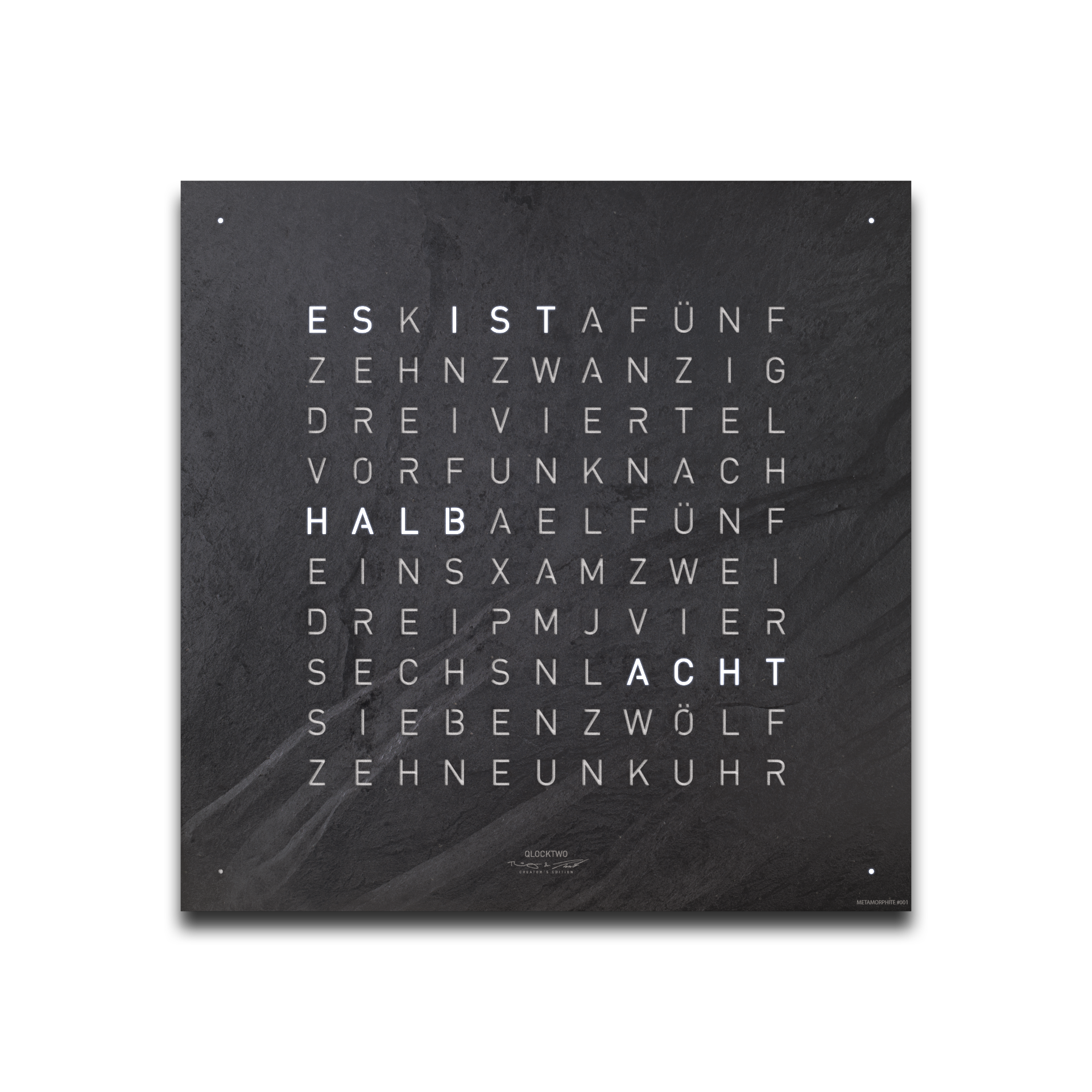 Cache avant pour l'horloge murale Earth 45 QLOCKTWO