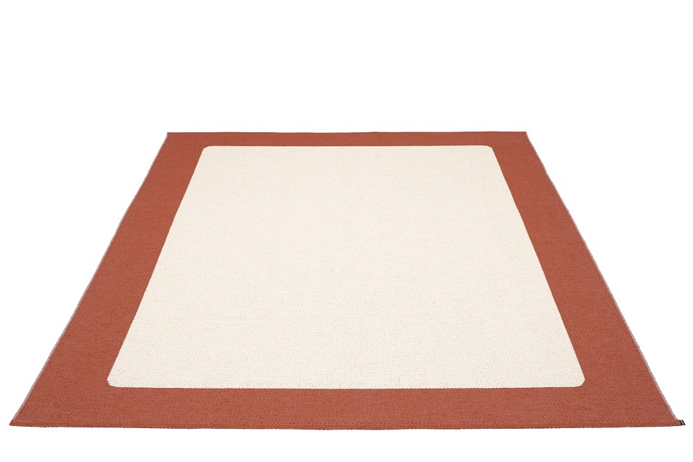 Ilda Tapis en plastique 180x180 cm Pappelina Brique