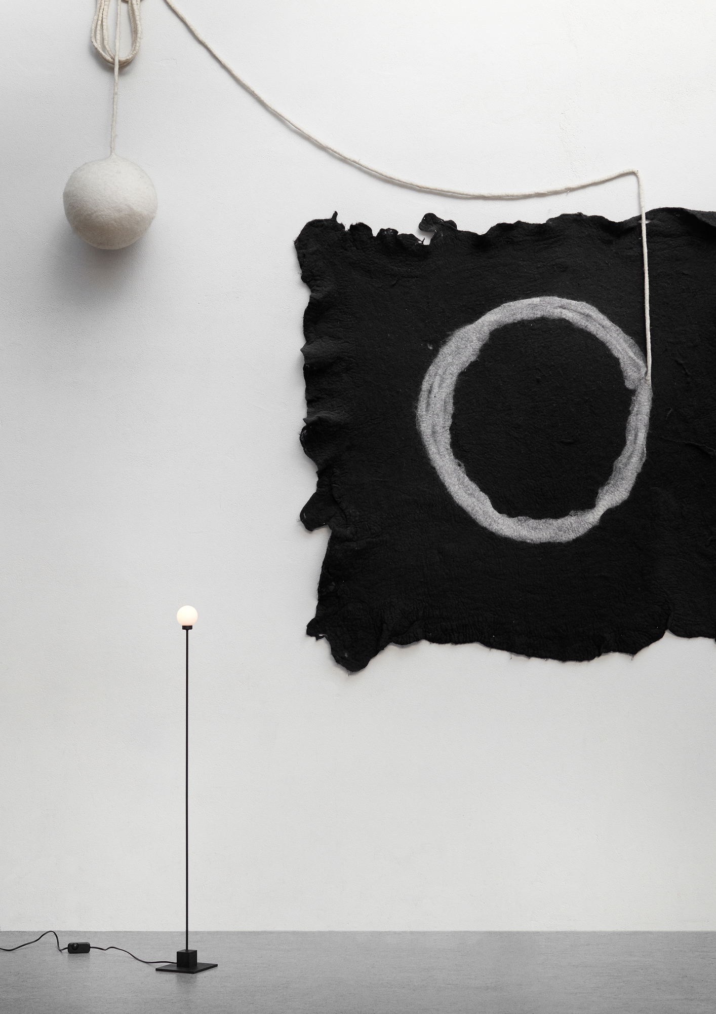 Snowball Floor lampadaire noir Northern