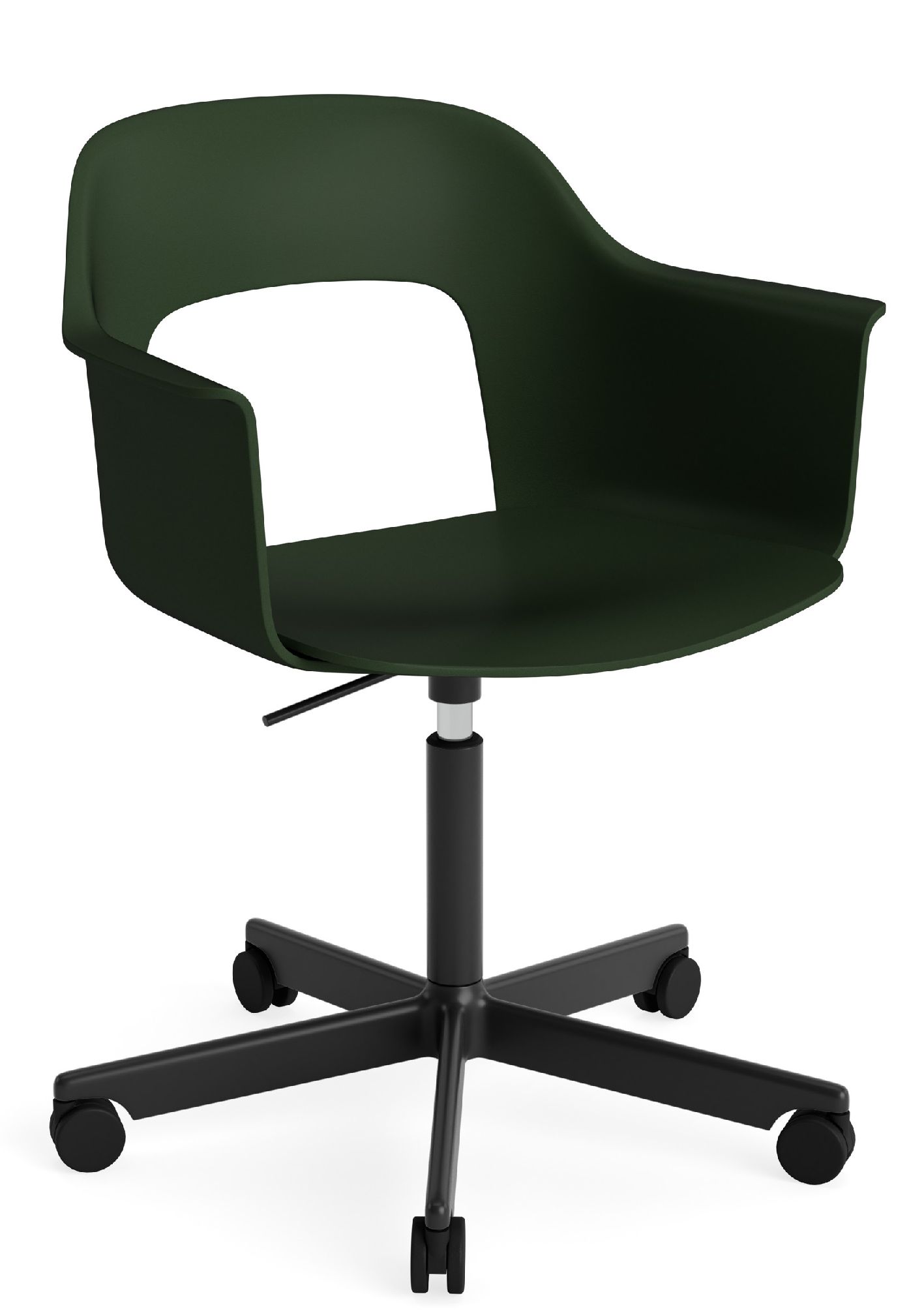 Layout Armchair 241 Fauteuil 5 pieds en étoile Mécanisme de rotation avec vérin à gaz Hay 