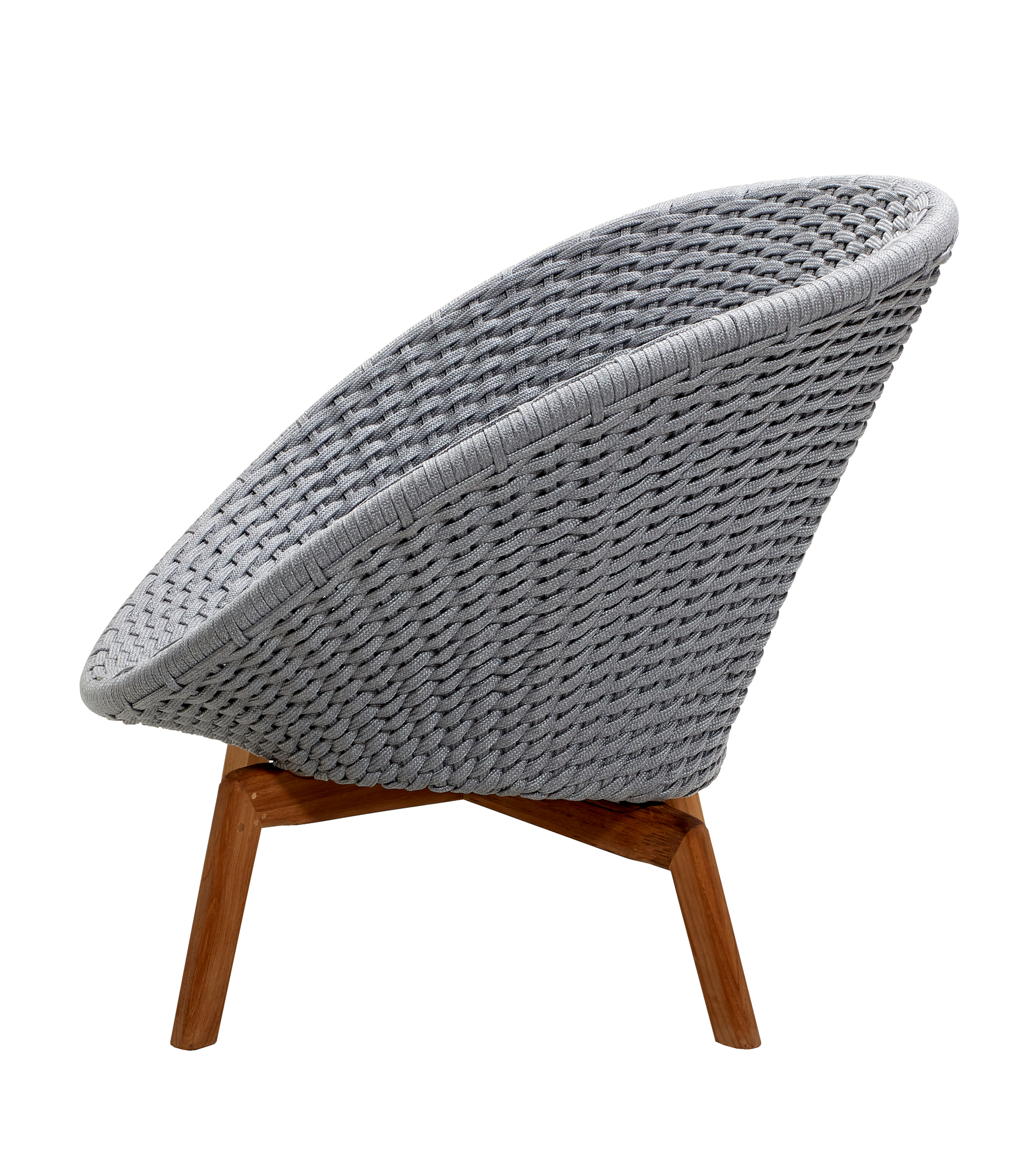Peacock Outdoor Lounge chaise Rope Cane-Line gris clair