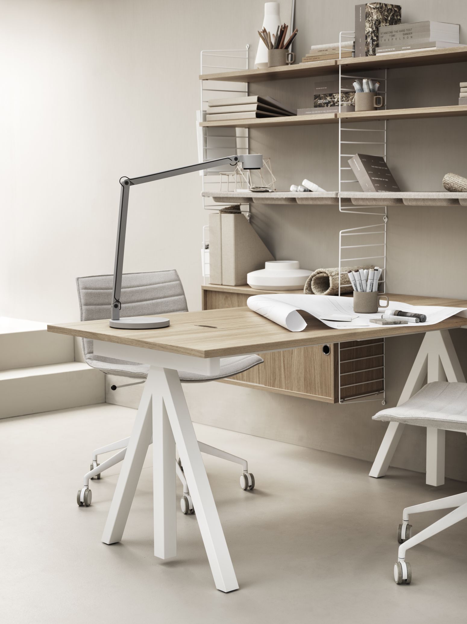 Bureau Fix String Furniture Chêne