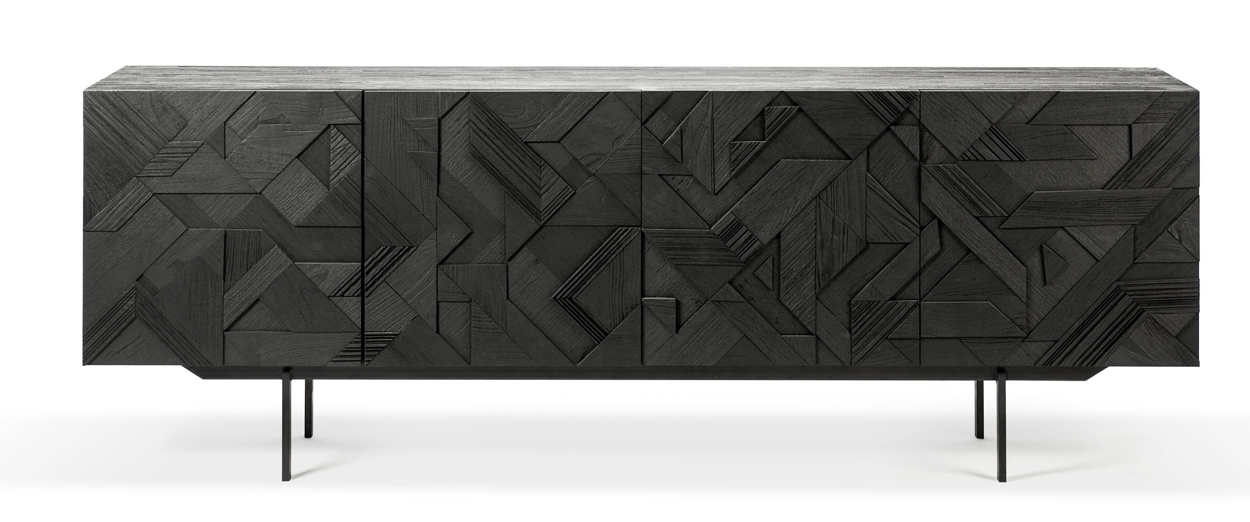 Graphic Buffet en teck noir Ethnicraft