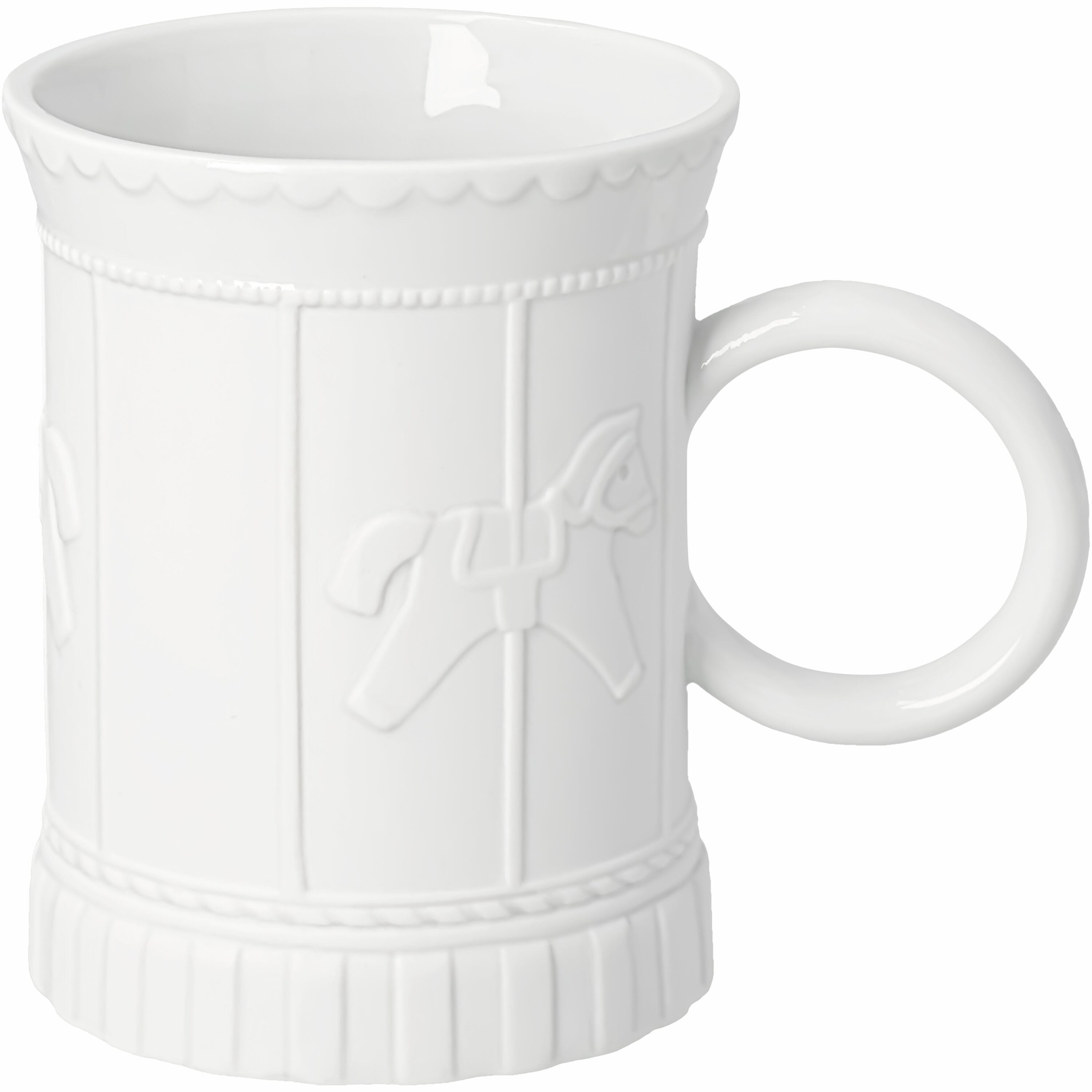 Roues à rayures de tasses de carrousel