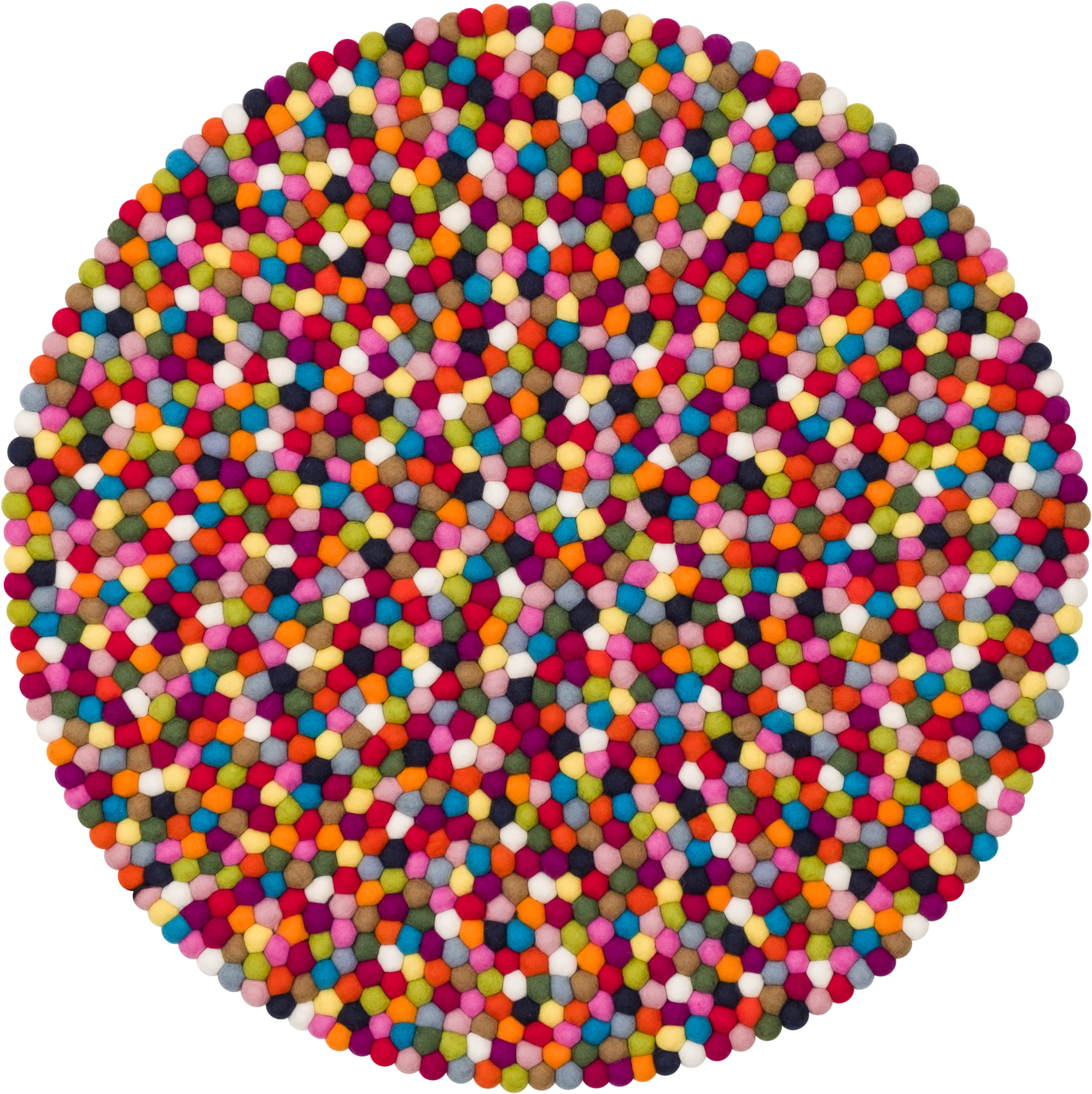 Boules de feutre Tapis rond 140 cm myfelt Carl
