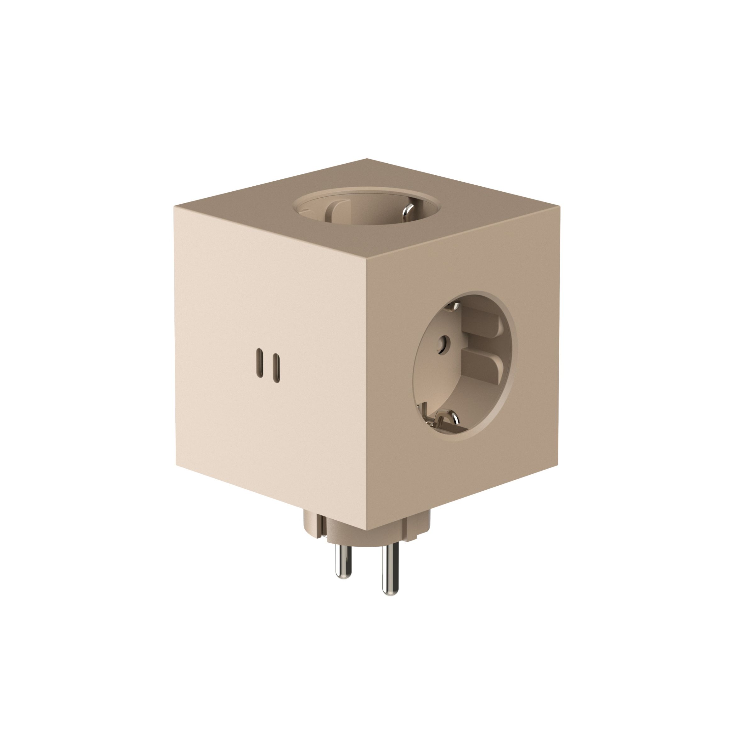 Square 2 - Avolt Cube de prises avec USB-C sand dfp Design 