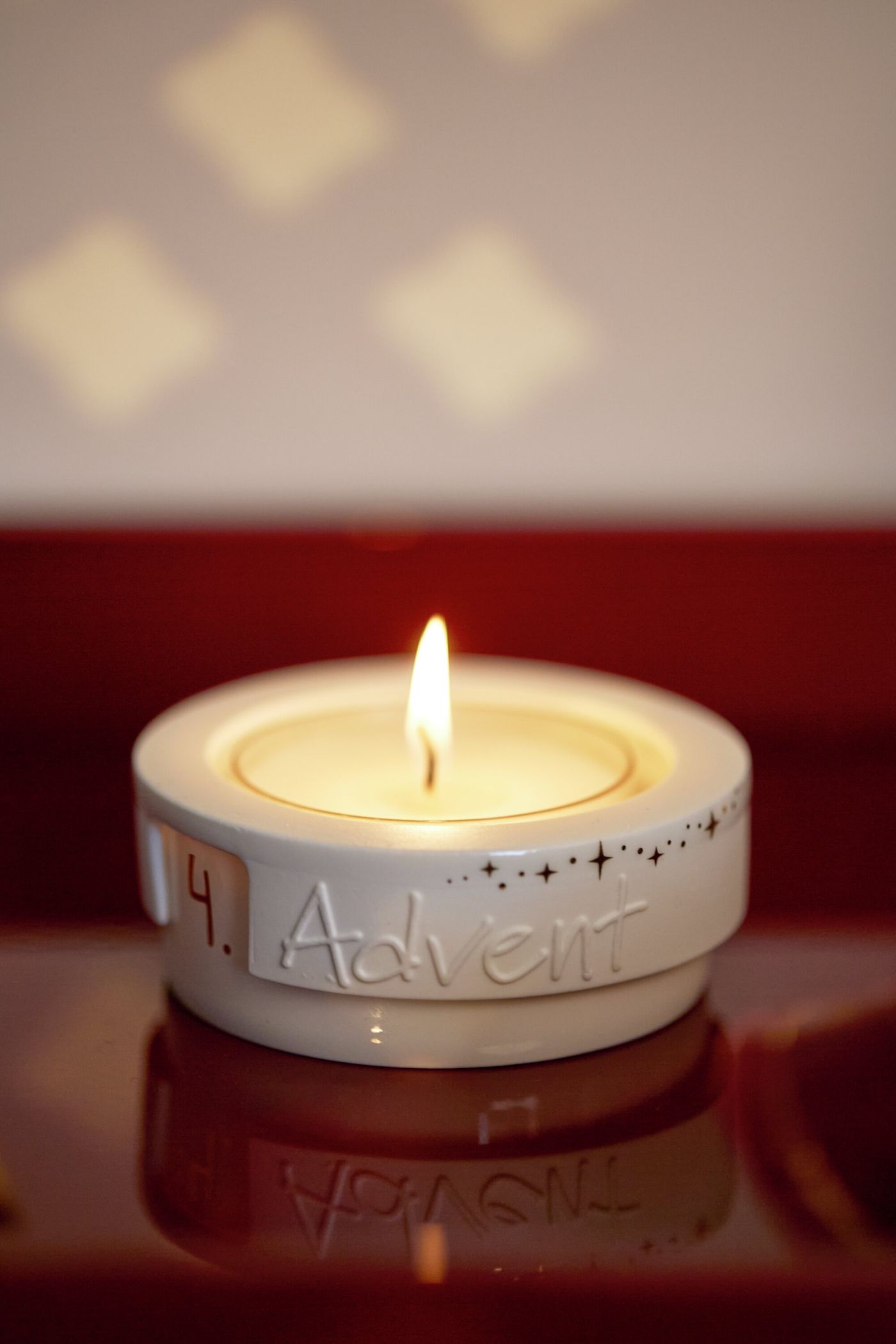 Petites roues porte-bougies chauffe-plat lumineuses de l'Avent