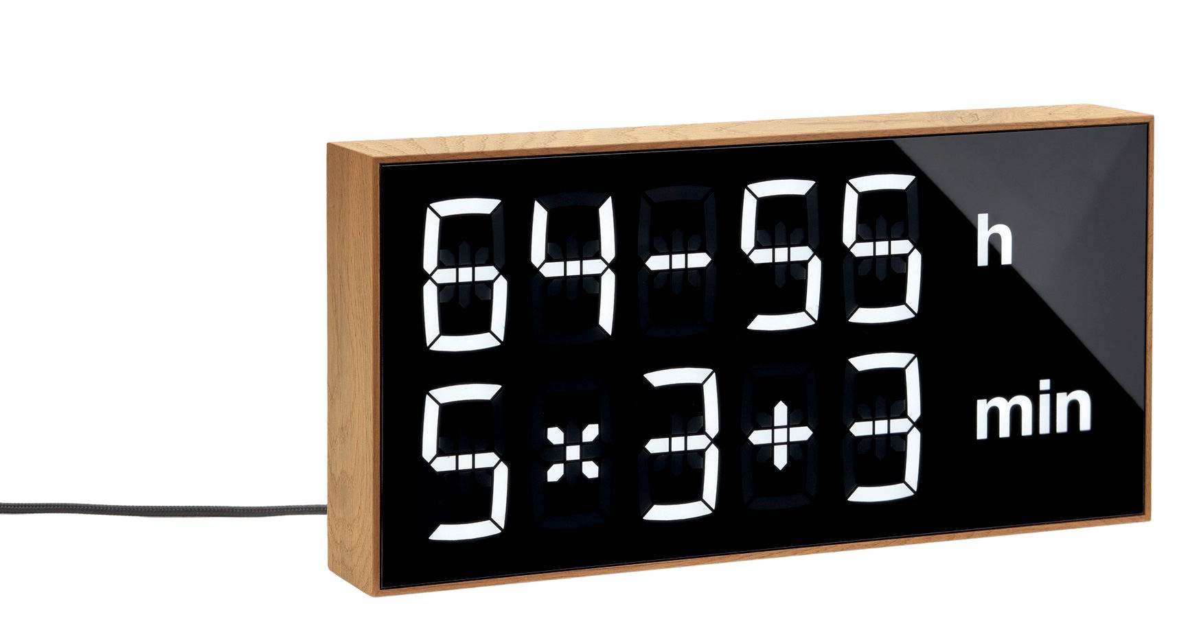 Horloge numérique LED / Horloge de table / Horloge murale / Horloge en chêne Albert Clock