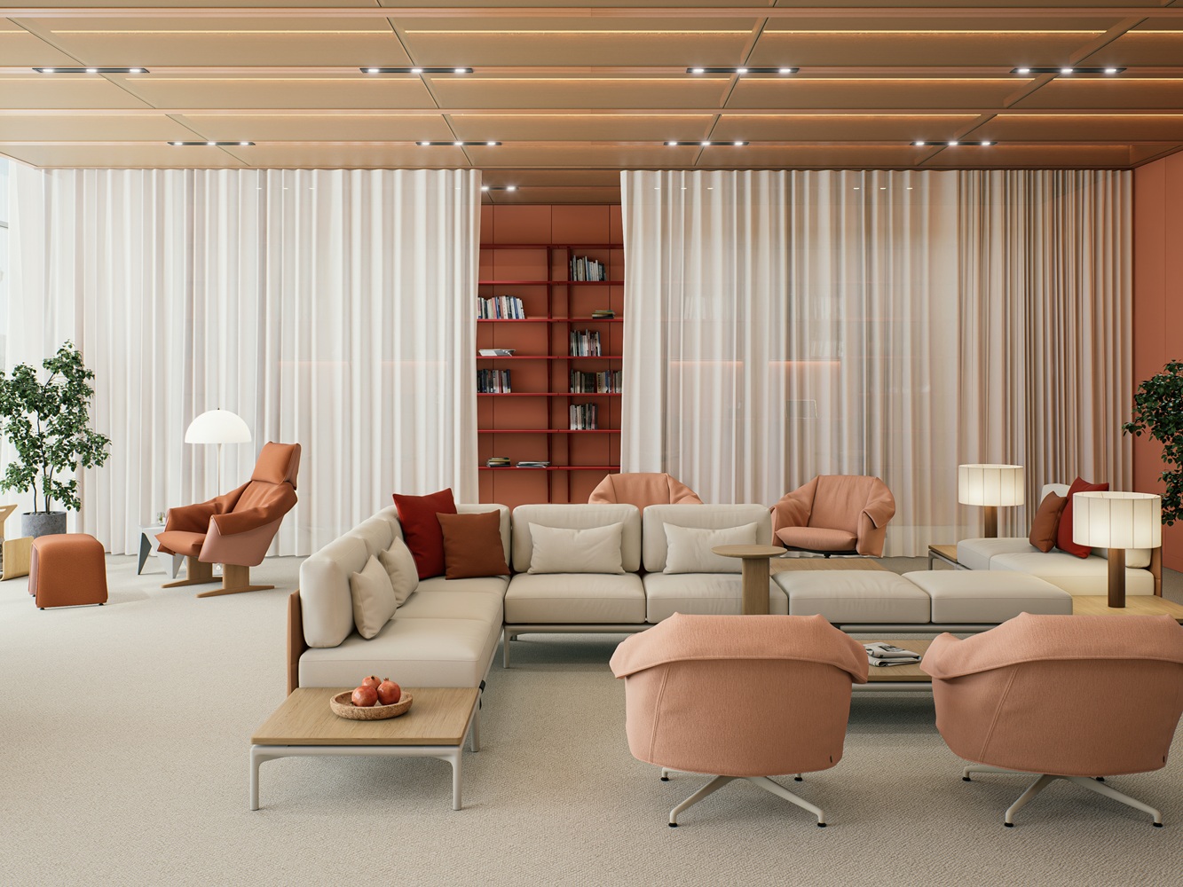 Bascule Fauteuil à dossier haut avec banquette Vitra
