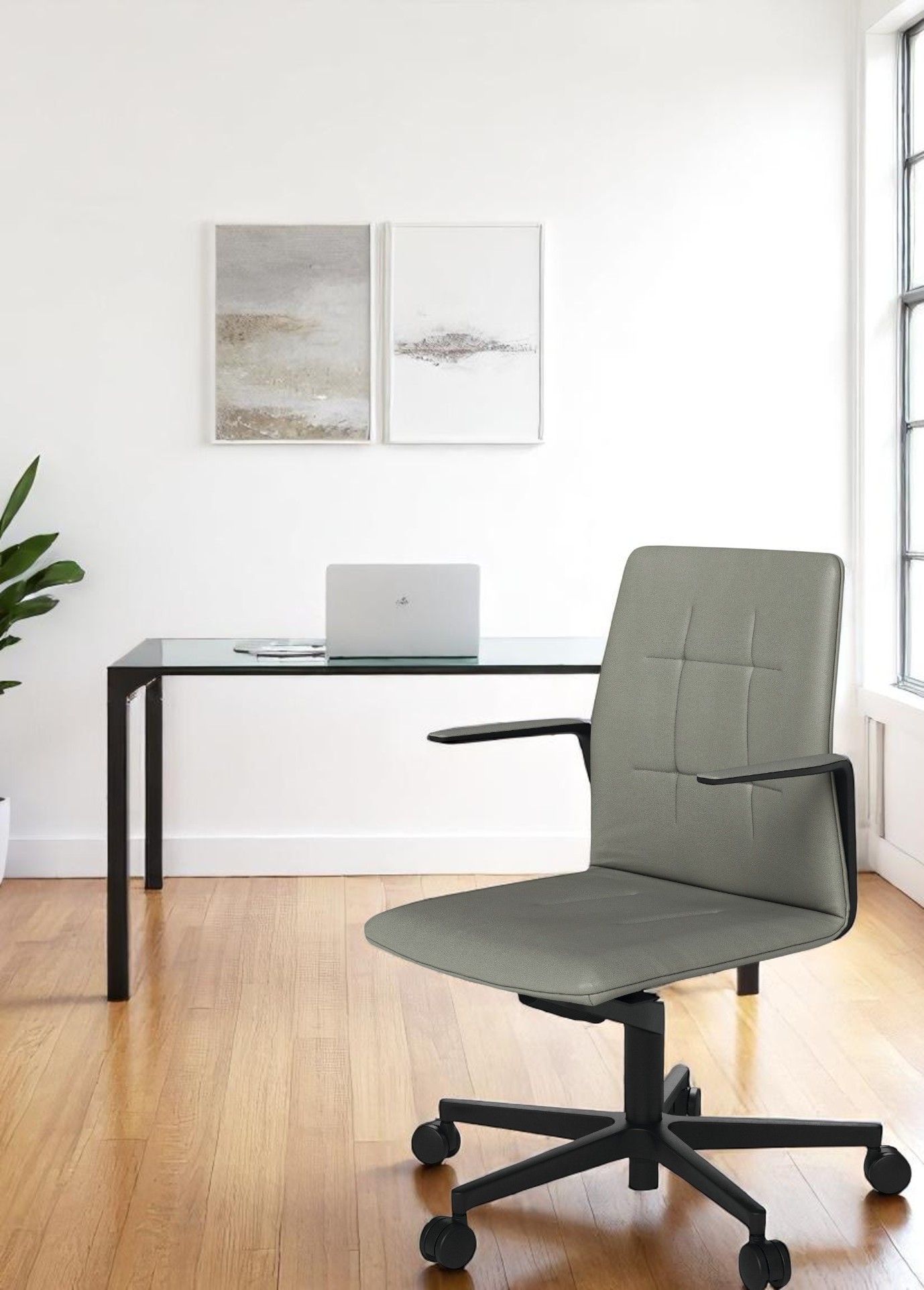 Leadchair Evo chaise pivotante / chaise de bureau avec pied en étoile à cinq branches Walter Knoll