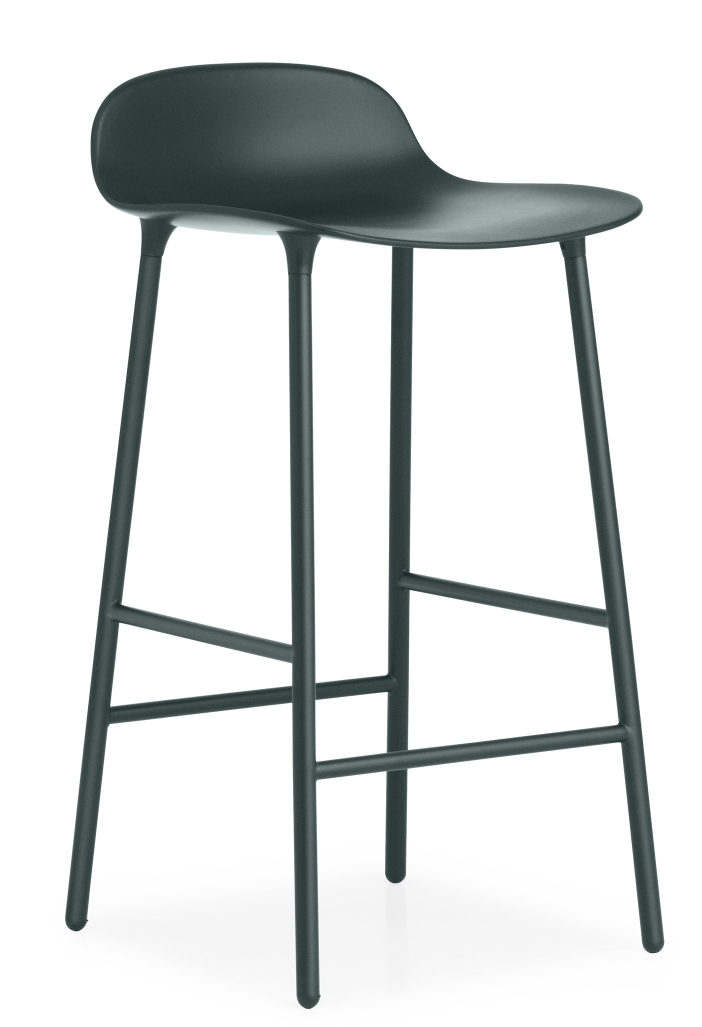Form Barstool tabouret de bar H 65 cm Acier Normann Copenhagen