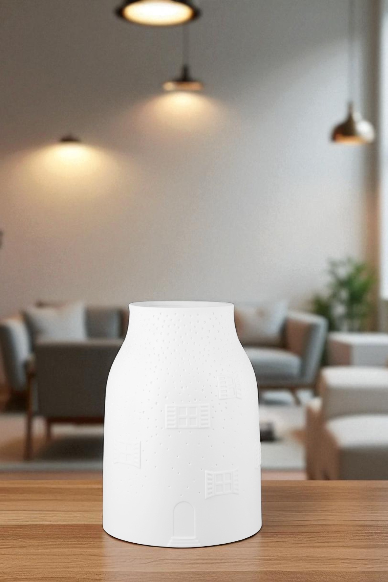 Vase Maison d'hiver Grandes roues